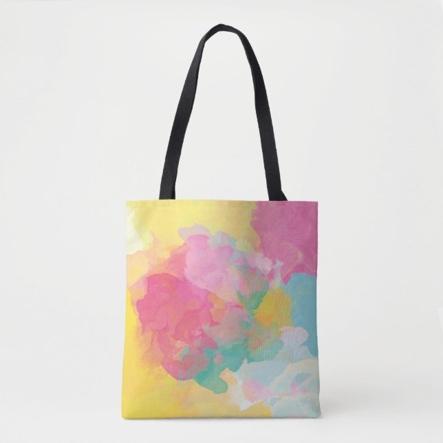 Tote Bag Aquarelles Pastel (Devant)