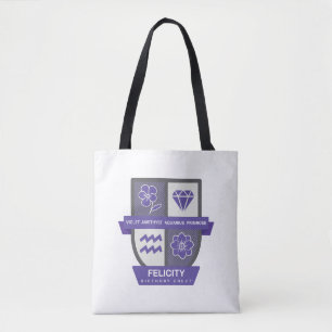 Tote Bag Aquarius Crest d'anniversaire™ pour 1er-18 février