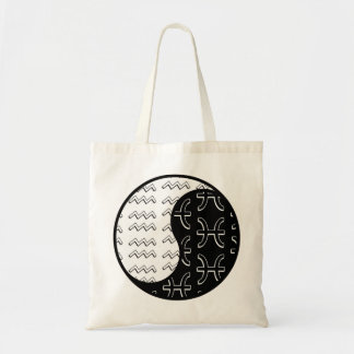 Tote Bag Aquarius Pisces yin yang couple zodiaque
