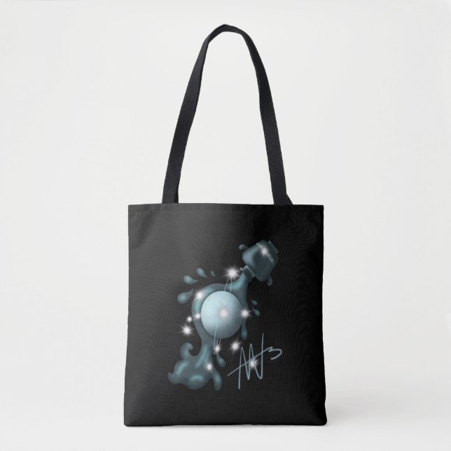 Tote Bag Aquarius Uranus Zodiac cosmique (Devant)