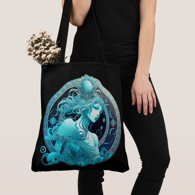Tote Bag Aquarius Zodiac sign (De près)