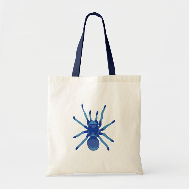 Tote Bag Araignée (bleue) (Devant)
