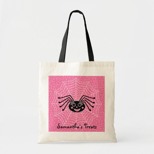 Tote Bag Araignée de Girlie sur le festin de Halloween (Devant)