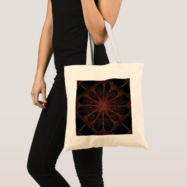 Tote Bag Araignée de Redback Fractal Art, (Devant (produit))