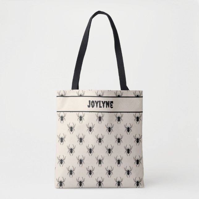 Tote Bag Araignée Effrayante Halloween (Devant)