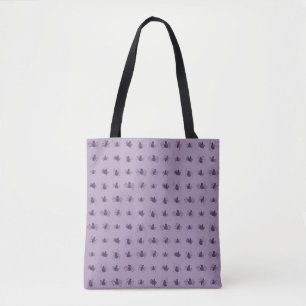 Tote Bag Araignées à la parade - Violet
