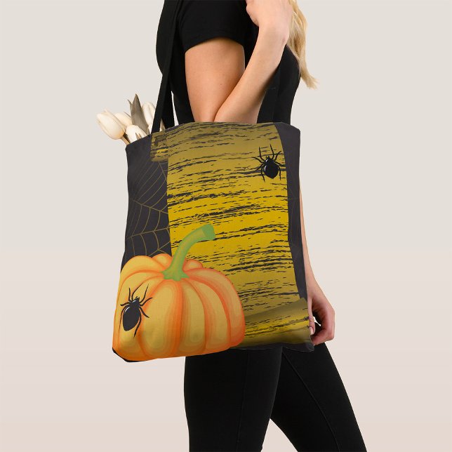 Tote Bag Araignées Et Citrouilles (Créateur téléchargé)
