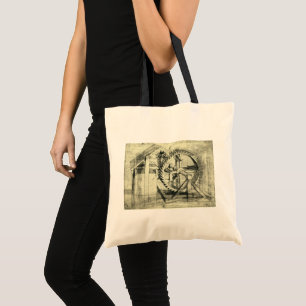 Tote Bag Arbalète motorisée par tapis roulant de Léonard de