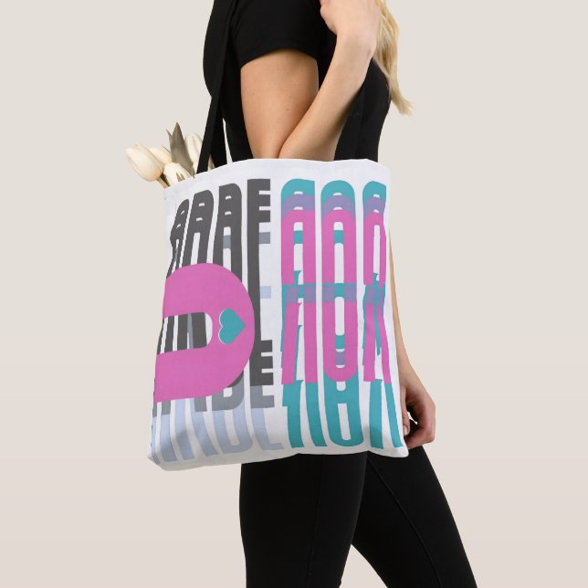 Tote Bag Arberor Streetwear Fourre-tout - Graphique tout-en (De près)