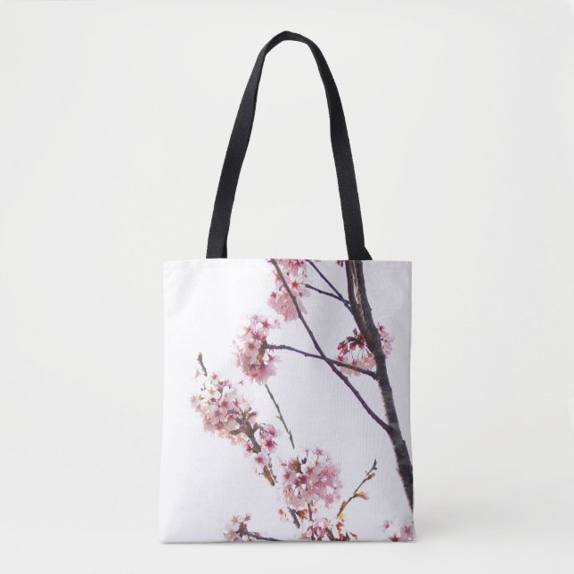 Tote Bag Arbre à cerisiers en fleurs (Devant)