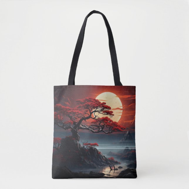 Tote Bag Arbre bonsaï (Devant)