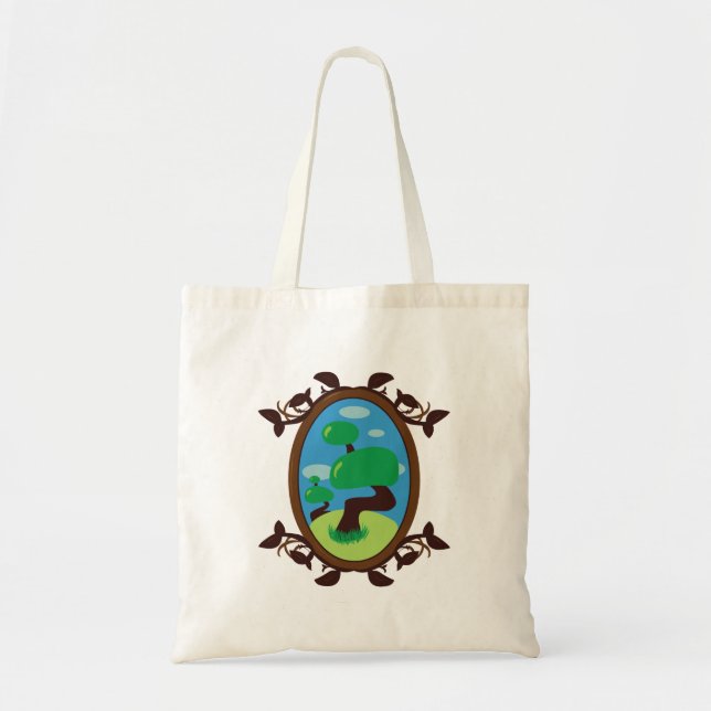 Tote Bag Arbre bonsaï (Devant)