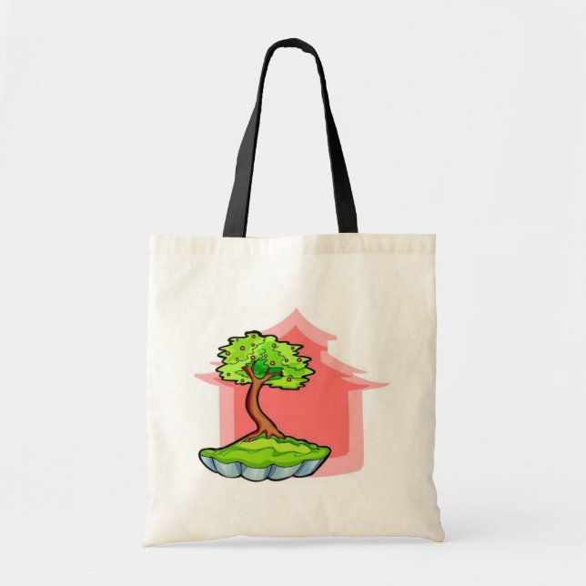 Tote Bag Arbre bonsaï (Devant)