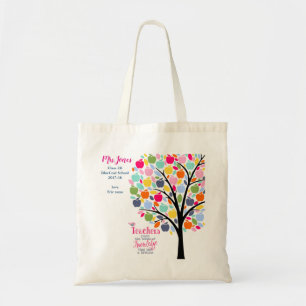 Tote Bag Arbre brillant coloré plante la citation du profes