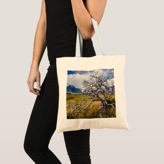 Tote Bag Arbre brûlé, Torres del Paine, Chili (Devant (produit))