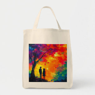 Tote Bag Arbre coloré d'amour
