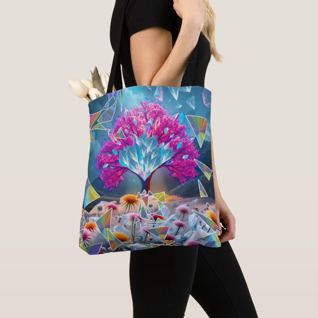 Tote Bag Arbre cristal de lumière (De près)