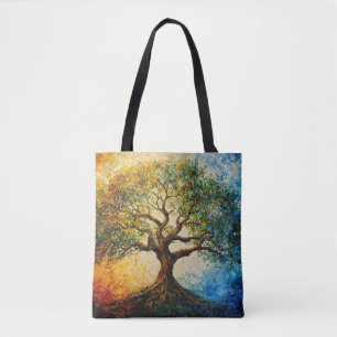 Tote Bag Arbre de connaissances - Peinture à l'huile