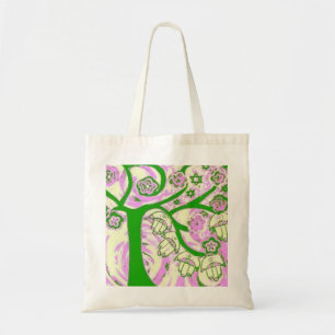 Tote Bag Arbre de Juaica Hamsa de rose de la vie