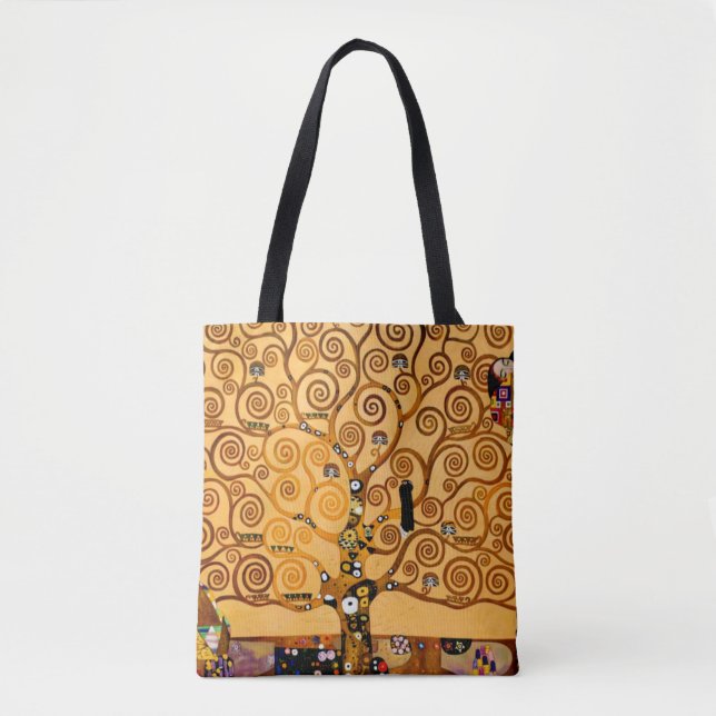 Tote Bag Arbre de la vie par des beaux-arts de Gustav Klimt (Devant)