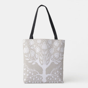 Tote Bag Arbre de Magnolia ornementale par Aubrey Beardsley