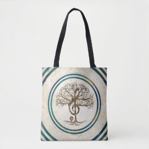 Tote Bag Arbre de musique Treble Clef