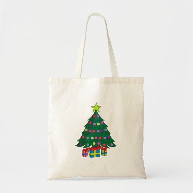 Tote Bag Arbre de Noël (Devant)