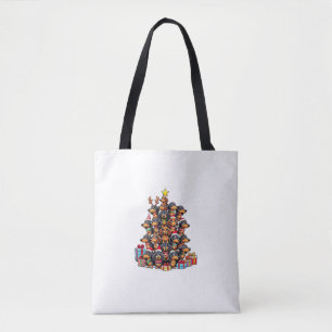 Tote Bag Arbre de Noël Dachshund Saucisse Chien Dachshund