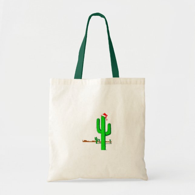 Tote Bag Arbre de Noël de cactus - budget Fourre-tout (Devant)