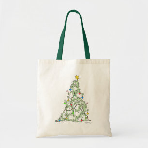 Tote Bag Arbre de Noël de Kitties par Sandra Boynton