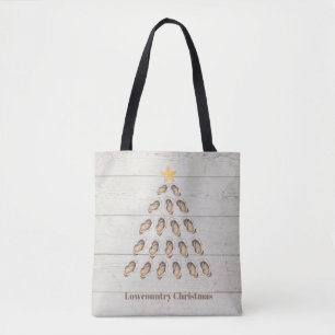 Tote Bag Arbre de Noël de l'huître de basse-campagne sur pl