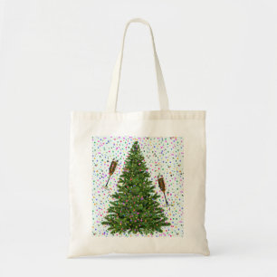 Tote Bag arbre de noël du champagne