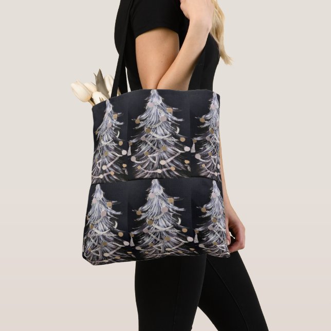 TOTE BAG **ARBRE DE NOËL MODERNE** FOURRE-TOUT (De près)