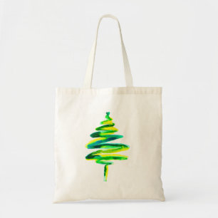 Tote Bag Arbre de Noël vert