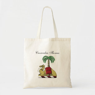 Tote Bag Arbre de palme de chameau héraldique Couleur Armoi