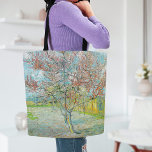 Tote Bag Arbre de pêche à fleurs | Vincent Van Gogh<br><div class="desc">Flower Peach Tree (1888) de l'artiste post-impressionniste néerlandais Vincent Van Gogh. L'oeuvre originale est une huile sur toile représentant un magnifique paysage d'arbres roses en fleurs. Utilisez les outils de conception pour ajouter du texte personnalisé ou personnaliser l'image.</div>