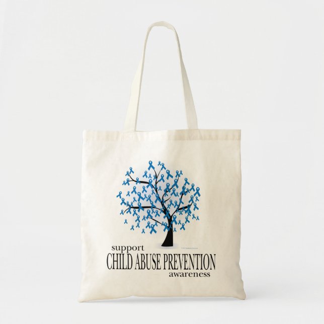 Tote Bag Arbre de prévention de mauvais traitement à enfant (Devant)