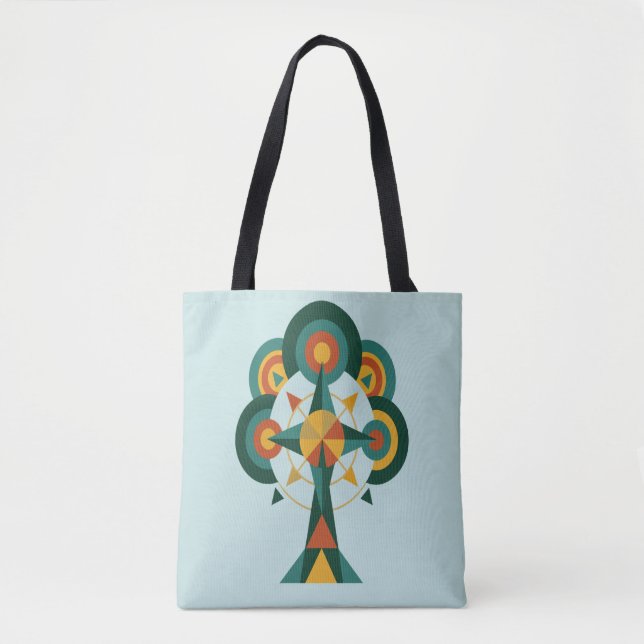 Tote Bag Arbre de Vie Boho Mandala Art (Devant)