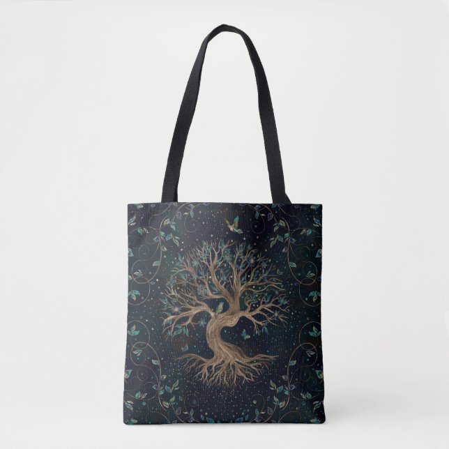 Tote Bag Arbre de vie - Yggdrasil (Devant)
