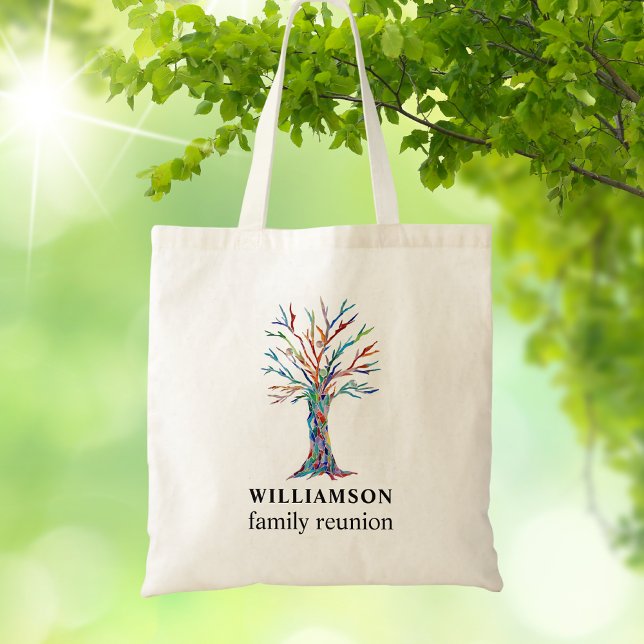 Tote Bag Arbre familial Réunion familiale personnalisée (Créateur téléchargé)