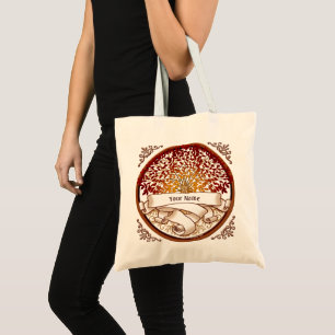 Tote Bag Arbre généalogique de la famille Crimson Nom de fa