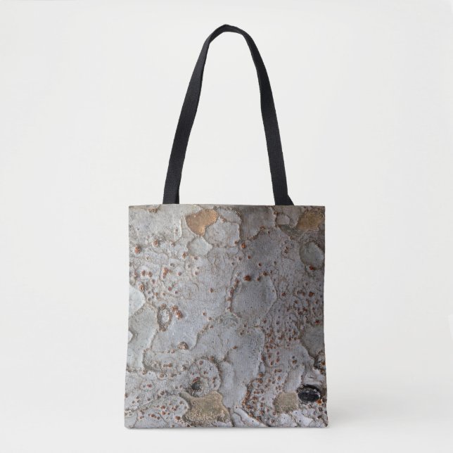 Tote Bag Arbre Gris Gris Brown Rustique Wilderness Nature (Devant)