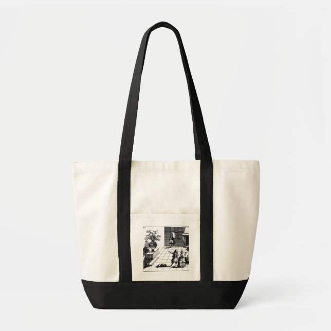Tote Bag Arbre musical de chanson d'oiseau, c.1670 édité (Devant)