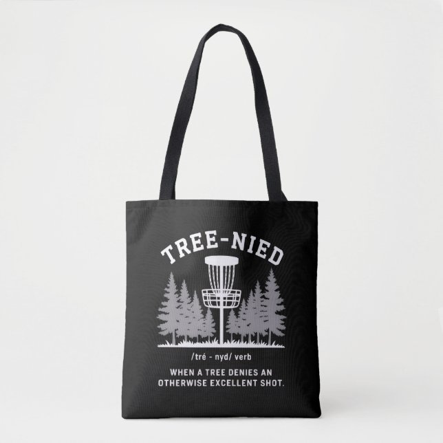 Tote Bag Arbre Nied Disc Golf Drôle Stupide Tree-nied  (Devant)