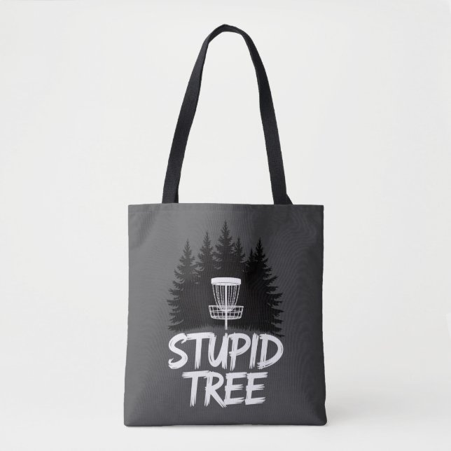 Tote Bag Arbre Stupide Disc Golf Drôle Frisbee Golf Golfeur (Devant)