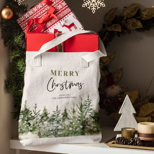 Tote Bag Arbre vert de Noël   Joyeux Noël