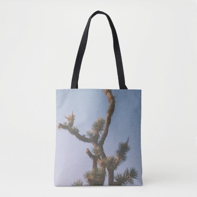 TOTE BAG ARBRE VERT ET BROWN SOUS LE CIEL BLEU (Devant)