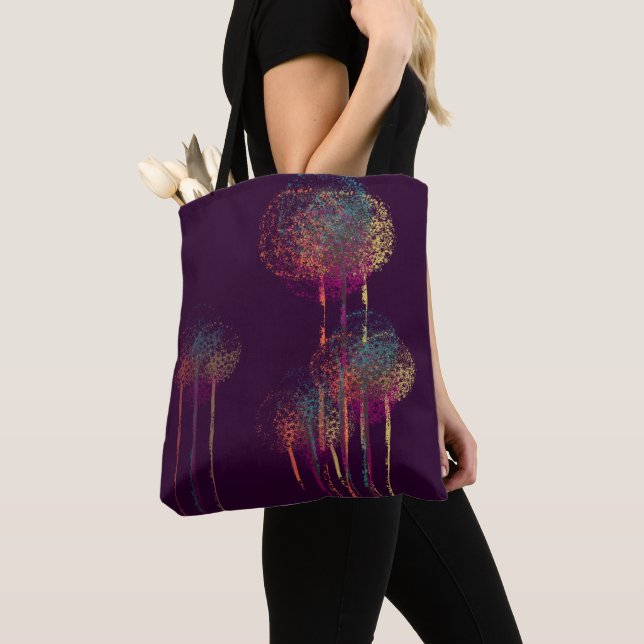 Tote Bag Arbres à fleurs d'été Abstraits #3 (De près)