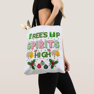 Tote Bag Arbres élèvent les esprits haut graphisme de vacan