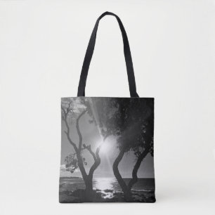 Tote Bag Arbres ensoleillés d'Hawaï Bord de mer Photo en no